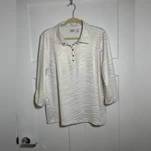 Women’s Golf Polo Top, Chico’s Size 3 = XL/16